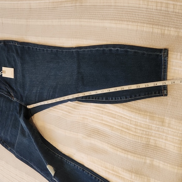 Good American Good Waist Crop Jeans in blue Indigo379 size 16W - Picture 14 of 17